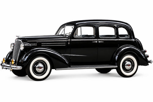 1937 Chevrolet Master 4-door sedan at a car show.