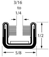 Rubber-Covered Unbeaded Run Channel