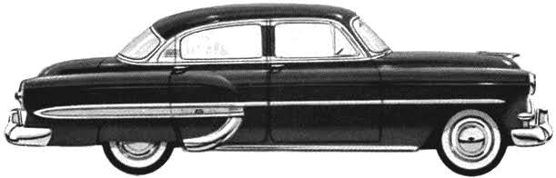 1953-1954 Chevy 4-Door Sedan Window Channel Kit