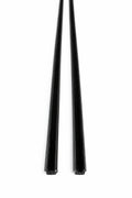 Pair of straight rigid division bars shown from the dark channel side against a white background.